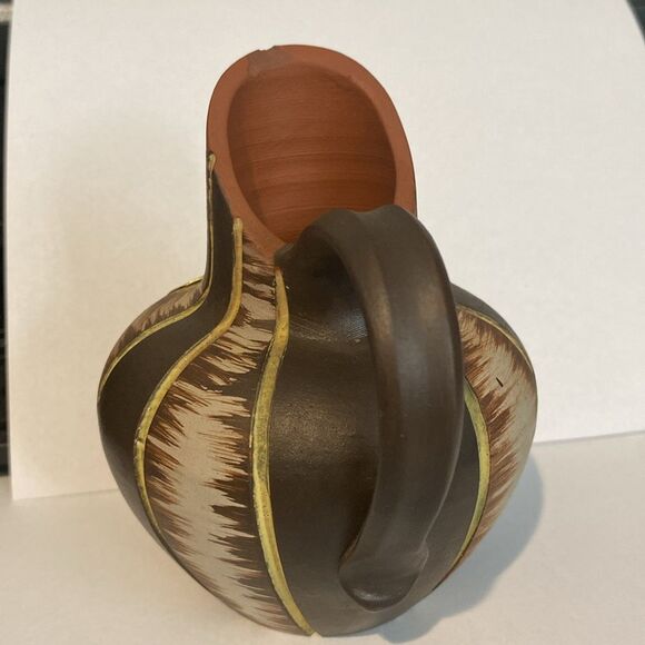 Eiwa Vase 5” Tall Hand Painted German Decorative Vintage Piece - Picture 3 of 8